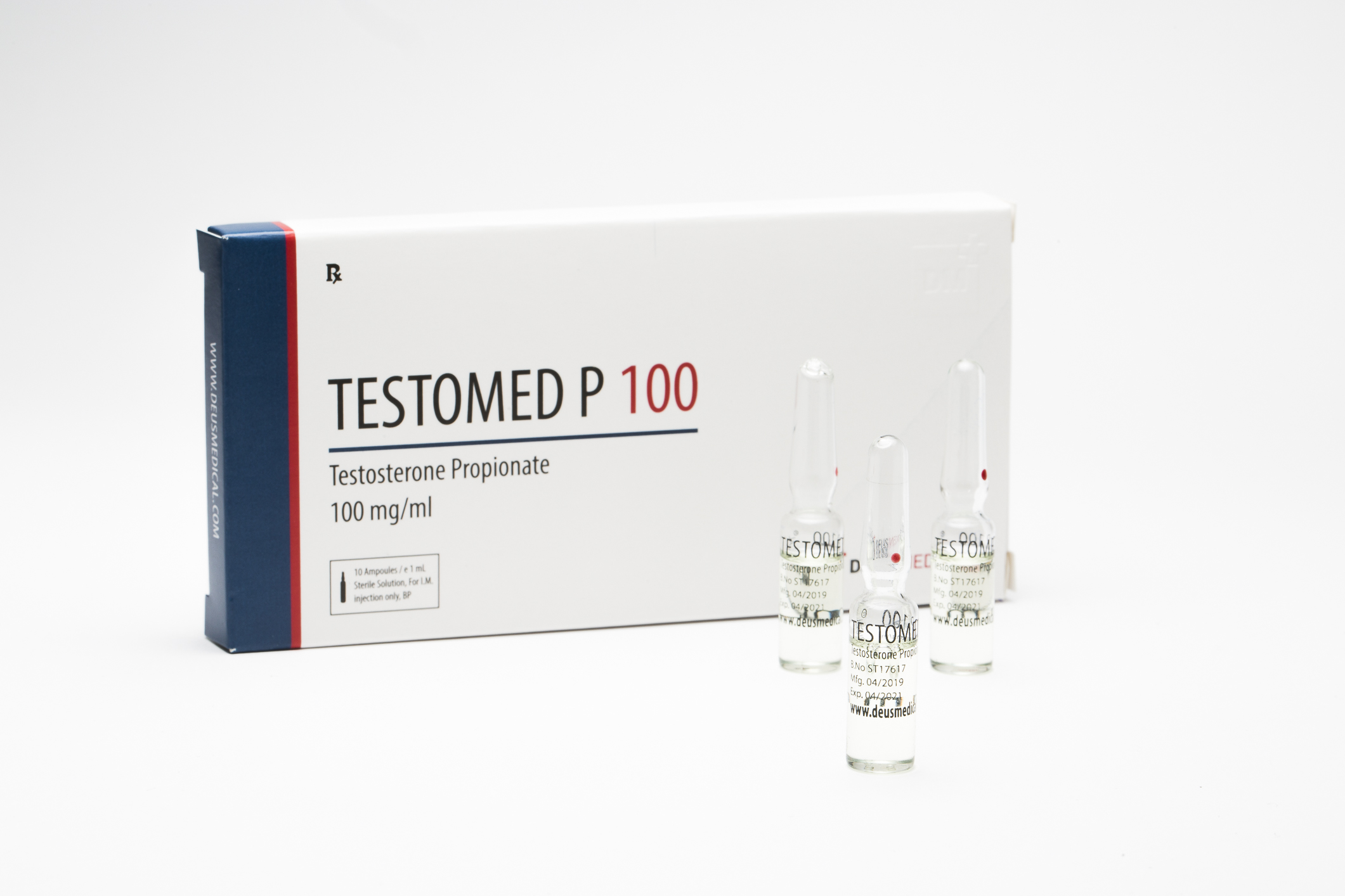 TESTOMED P 100 (propionato de testosterona) DeusMedical 10ml [100mg/ml]
